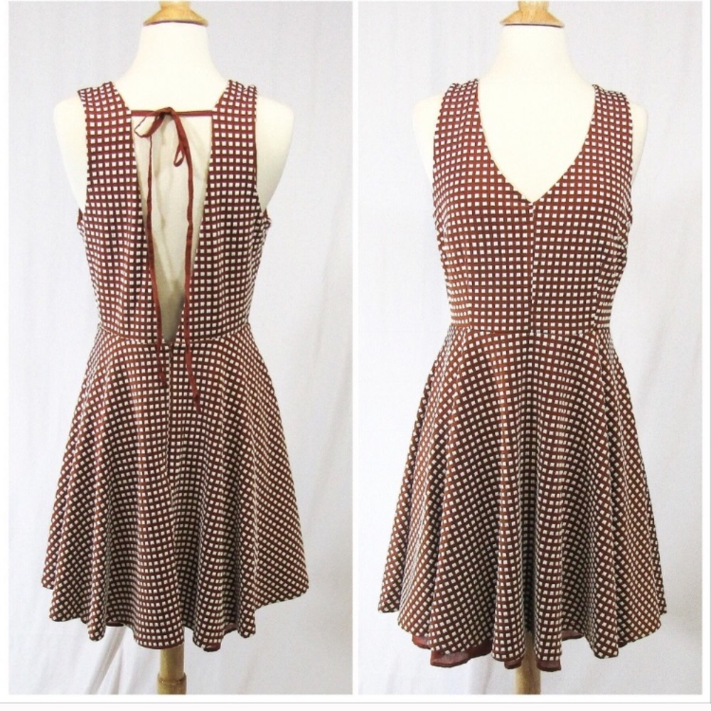 1950’s style cinnamon dress